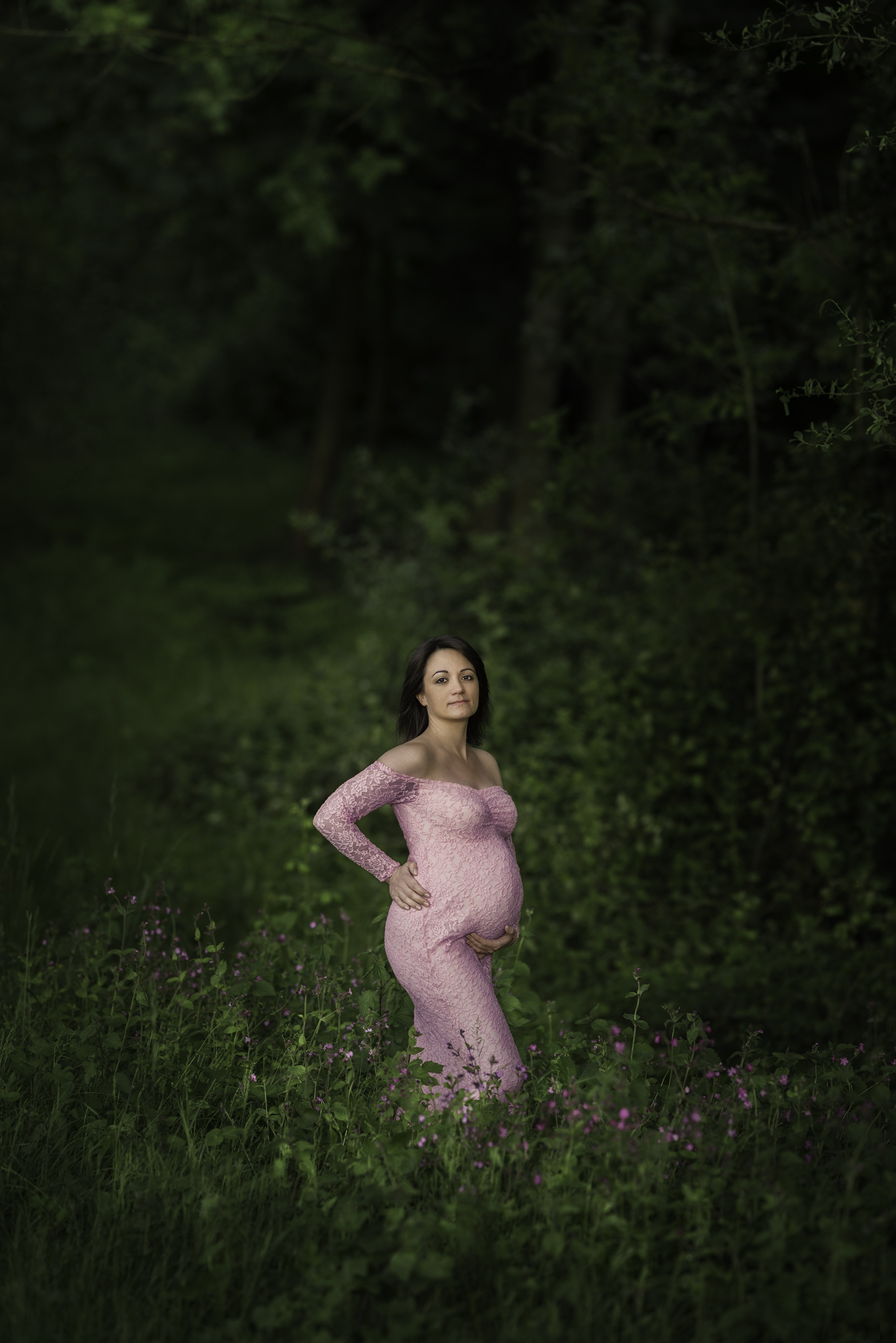 photo de grossesse réalisée par Laure Halabura à Cergy dans le Val d'Oise